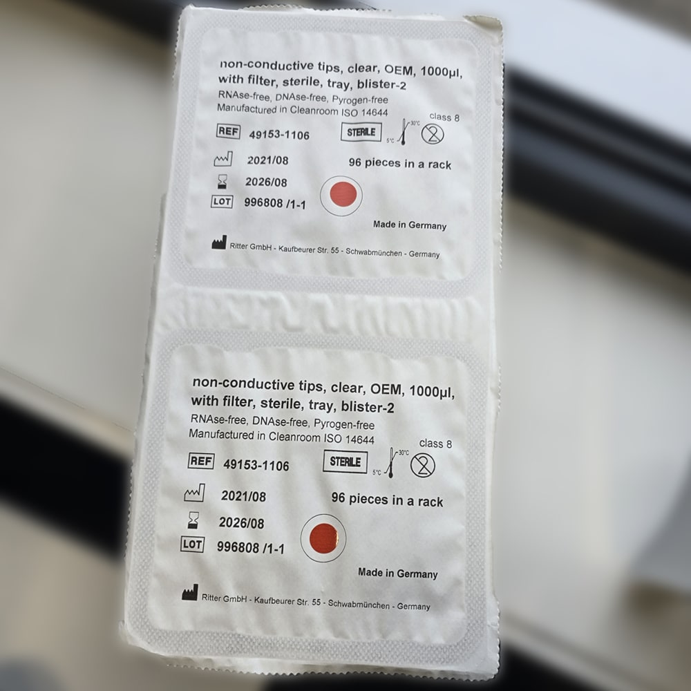 Ritter Non-Conductive Tips 1000 microlitros – estilo Tecan | Liquidación de stock - Imagen 2